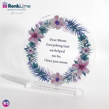 Pleksi Masa Üstü I Love You Mom