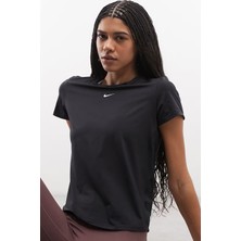 Nike One Classic Training Dri-Fit T-Shirt Kadın Antrenman Tişört Siyah
