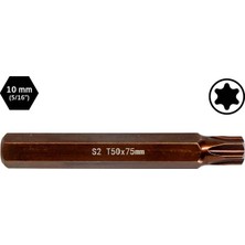 Titi 6569 Uzun Torx Bits Uç T50X75 mm (10 mm Saplı)