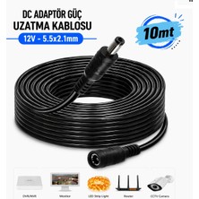 Anktek Dc Adaptör Güç Uzatma Kablosu 5.5x2.1mm 12V Kamera LED Monitör Dvr/nvr... 10MT