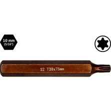 Titi 6566 Uzun Torx Bits Uç T30X75 mm (10 mm Saplı)
