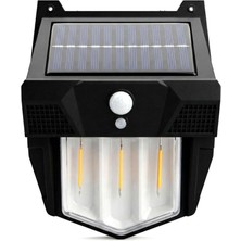 Panther PT-2983 Işık ve Hareket Sensörlü Solar LED Duvar Lambası - Güneş Enerjili Bahçe Aydınlatması