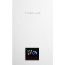 Termodinamik Dek 40 (380V) 40 kW Kapasiteli Elektrikli Kombi Dokunmatik Ekran Hermetik Baca ile Isıtma