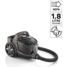 Arzum AR4137 Focus Pro Cyclone Filtreli Elektrikli Süpürge 890 W, 1.8 L Toz Haznesi, Toprak