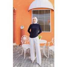 Omuz ve Bel Büzgü Detaylı Sandy Bluz