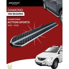 Ankatech Ssangyong Actyon Sports Diamond Krom Yan Basamak 203 cm 2007-2018