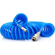 Junıor Jaklı Spiral Hava Hortumu 5x8 mm Pe – 30 Mpa Kompresör Hortumu 15 Metre (25 Adet -Koli)