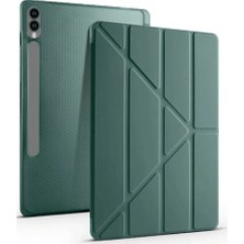 Samsung Galaxy X510 Tab S9 Fe 11 Kılıf Kalemlikli Mars Tablet Kılıfı - Koyu Yeşil