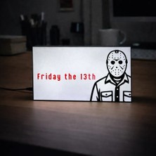 Masa Lambası - Friday The 13TH (13.cuma) Adaptörlü Dekoratif & Hediyelik Lamba