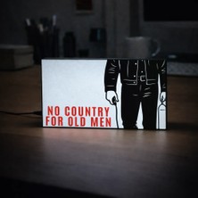 Gişe Arts Masa Lambası - Ihtiyarlara Yer Yok (No Country For Old Men) Adaptörlü Dekoratif & Hediyelik Lamba