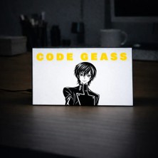 Gişe Arts Masa Lambası - Code Geass Adaptörlü Dekoratif & Hediyelik Lamba