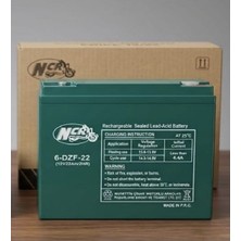 Ncr 12V-22 Amper (20-24 Amper Ebatlarında) (Dik Akü) Elektrikli Bisiklet Aküsü EBATLAR:180*78*170 mm