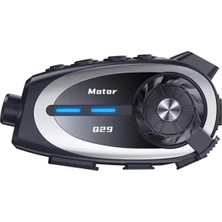 Q29 Motosiklet Kask Bluetooth Kulaklık Eşleşmeli 1080P Kamera Geniş Açı Su Geçirmez Intercom