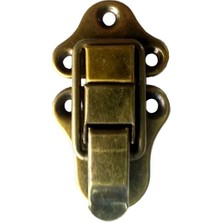 Sandık, Kutu Klipsi, Ön Kilidi - 72X40MM, Antik, 1 Adet