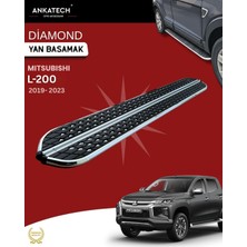 Ankatech Mitsubishi L200 5 Makyajlı diamond krom Yan Basamak 203 cm 2019-2023