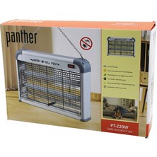 Dikdörtgen Model Sinek Öldürücü Cız Makine 2X10W Masa Üstü - Askı Halkalı ETKİ=40M 226X38X7CM V (5067)