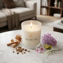 Feu Du Ciel Premium Fairy Chimney Bergamot Leylak Sandal Ağacı Kokulu Mum 150 gr