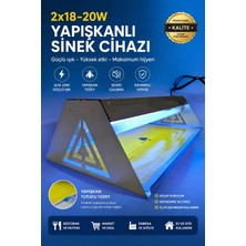 Elektrikli Yapışkan Levhalı Sinek Öldürücü 2X20W 60CM Sinek Cihazı Sinek Tutucu Sinek Yakalama