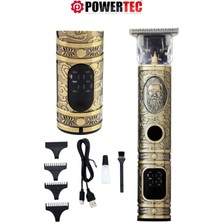 Powertec TR-1212 Sakal Ense Tıraş Makinesi Altın Renkli Kuru Kullanım 180 dk Kullanım Süresi