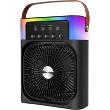 Sepetink Taşınabilir Sprey Fan Rgb Işıklı Mini Klima Soğutucu Nemlendirici USB Şarjlı