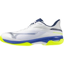 Mizuno Wave Exceed Court Ac Erkek Tenis Ayakkabısı Beyaz / Mavi / Sarı