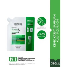 Vichy Dercos Kuru Saçlar İçin Kepek Karşıtı Saç Bakım Şampuanı 390 ml Yeniden Dolum Paketi