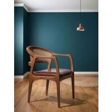 Gazzini Furniture Kensington Rattan Iskandinav Ahşap Sandalye