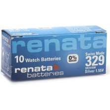 Renata 329 SR731SW 1.55V Alkalin Saat Pili 10 Adet