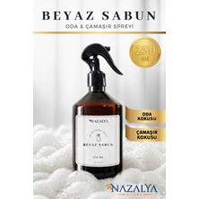 Nazalya Beyaz Sabun - Oda ve Çamaşır Spreyi Oda Kokusu Kalıcı ve Ferah Etkili Room Spray 250ML