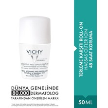 Vichy Roll-on Deodorant 50 ml Kokusuz Unisex Hassas Ciltler için Hipoalerjenik Terleme Önleyici