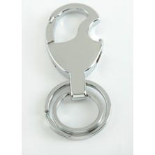 Zero Land Cosmotex Elma Calı Metal Anahtarlık-Gümüş Rengi