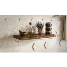 Kastamonu Entegre Tekli Duvar Rafı Ceviz 40 x 15 cm