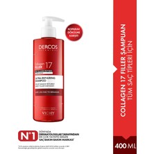 Vichy Dercos Collagen 17 Filler Onarıcı Şampuan 400 ml Sülfatsız Tüm Saç Tipleri İçin