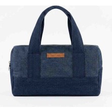 Kadın El Çantası Kot Patchwork Baguette Çanta -Özel Tasarım Denim El Çantası