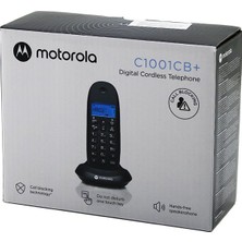 Siyah Dijital Kablosuz - Telsiz Telefon Arayan No Görme 50 Hafıza C1001CB (5067)