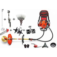 RAIDER PRO MODEL BENZINLI MOTORLU SIRT TIRPAN ÇİM OT BİÇME MAKİNESİ BAHÇIVAN SETİ 9 PARÇA