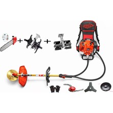 Raider Pro Model Benzinli Sırt Tırpan Ot Çalı Biçme Toprak Çapalama Makinesi Dal Budama