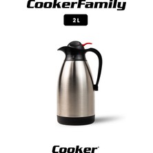 Çay Termosu CKR2006 2.0 Litre 304 Çelik Termos Çay Su Içecek Termosu 24 Saat Sıcak ve Soğuk