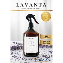 Nazalya Lavanta - Oda ve Çamaşır Spreyi Oda Kokusu Kalıcı ve Ferah Etkili Room Spray 250ML