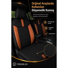 Trobus Jeep Renegade 2014+ Dokuma Serisi Döşemelik Kumaş Taba Koltuk Kılıfı
