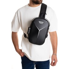 Newish Polo  Erkek Şifreli Kilitli Su Geçirmez Sling Bag Çapraz Omuz ve Sırt Çantası - NEWPOLO404