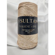 Sultan Simli Bej Makrome 4 El Örgü Ipi (1 Adet) - Renk: 2031