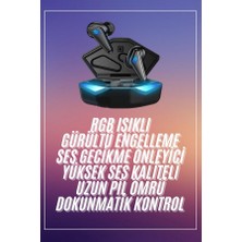 Oyuncu Kulaklığı Mikrofonlu Kablosuz Gaming Kulaklık Powerban Yüksek Ses Kaliteli - Lisinya
