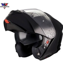 mt Helmets Genesıs Sv Pure A1 Parlak Sıyah Çene Açılır Kask