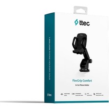 Ttec Flexgrip Comfort Araç Içi Telefon Tutucu Ayarlanabilir Güçlü Tutuş 360° Döner Stand 2TT24 Lyon Tech