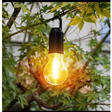 Karsu Trend Lisinya Taşınabilir Şarjlı LED Ampül 10W Outdoor Kamp Bahçe Lambası Kırılmaz Askılı Işık