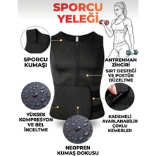 Markaflex Zayıflama Korsesi Termoform Sauna Yelek | Kadın Erkek Sporcu Korsesi | Karın Bölgesi İnceltici Shapewear