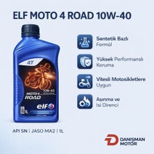 Elf Moto 4 Road 10W-40 Sentetik Bazlı 4 Zamanlı Motosiklet Yağı 1 Litre