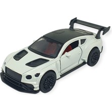 Çek Bırak Metal Arabalar 12 cm - 3671C - Beyaz (Lisinya)