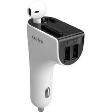 S-Link SL-BT245 Bluetooth Kulaklık ve TF+USB FM Transmitter 5V 3.1A Hızlı Şarj Özelliği